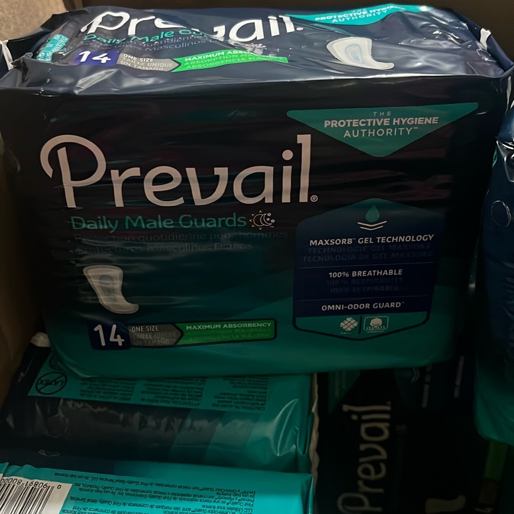 Prevail Male Incontinence Guards - Bladder Leak
Guards - Max Absorbency - 126 CT